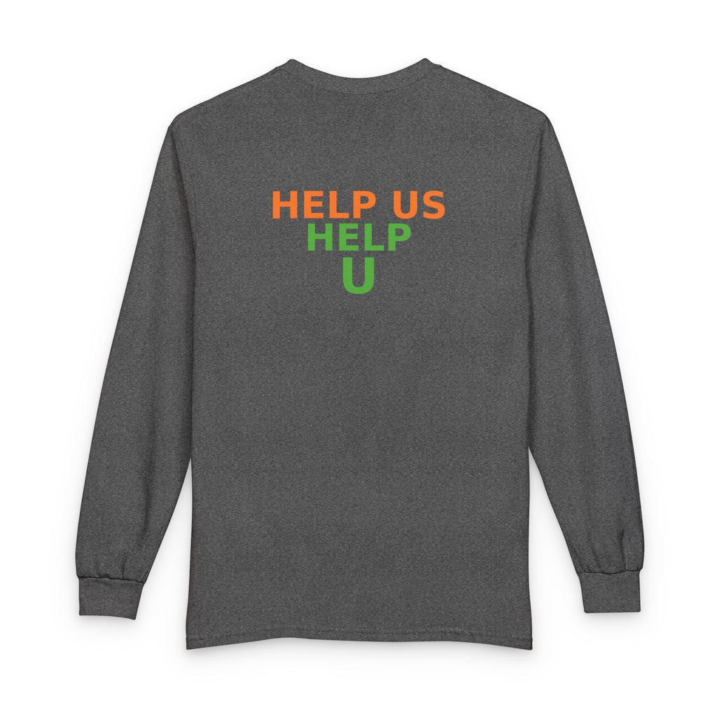 Rainbow Heart Chest Long Sleeve Tee