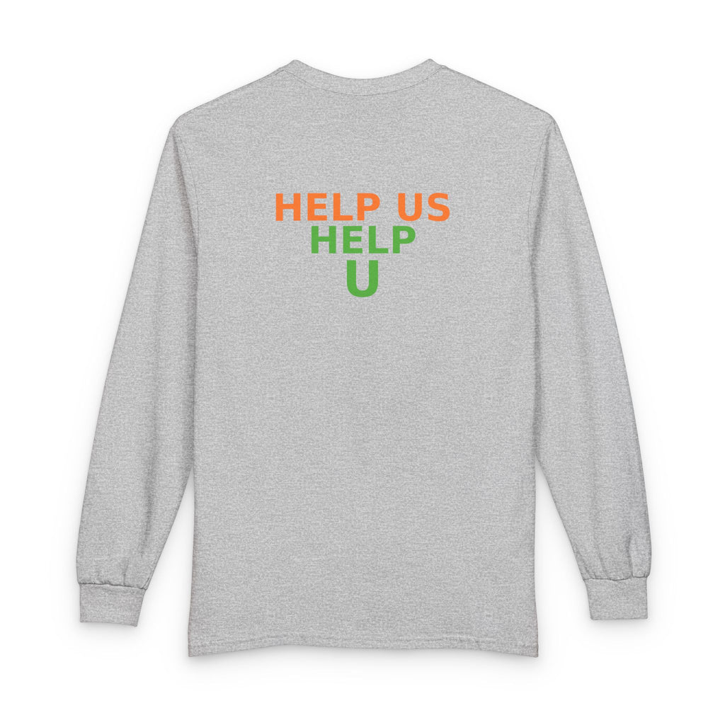 Rainbow Heart Chest Long Sleeve Tee